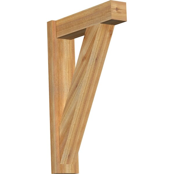 Ekena Millwork Traditional Block Rough Sawn Outlooker, Western Red Cedar, 6"W x 22"D x 34"H OUT06X22X34TRA05RWR - main